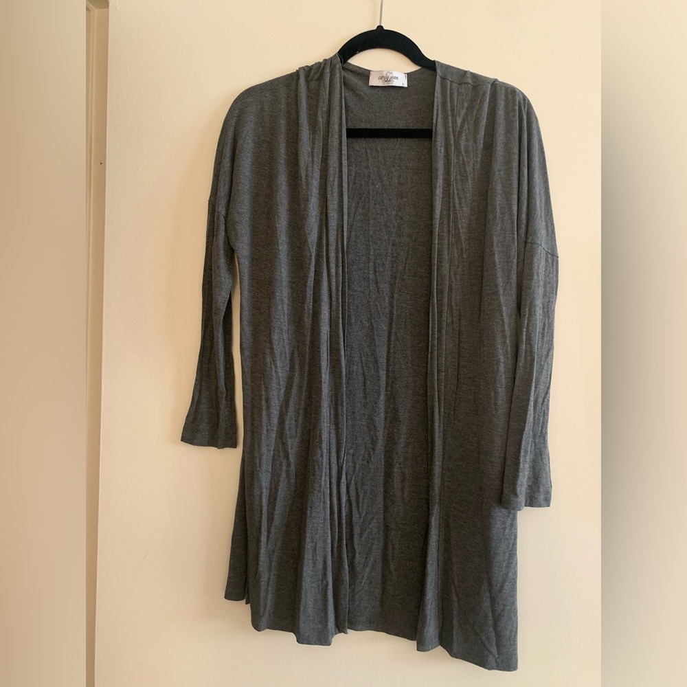 Carlyjean Los Angeles dark grey cardigan. Size small